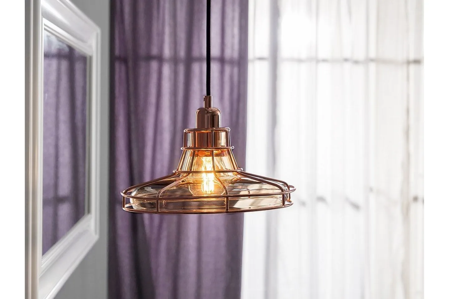 Taklampa Torre 26 cm - Koppar