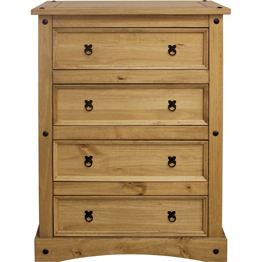 Kommode Amey Natur Kiefer massiv B 90 H 122 cm