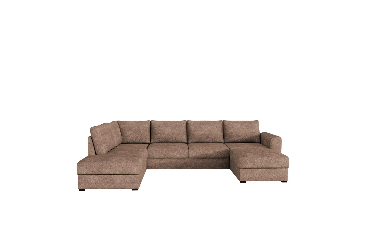 Taberk Bäddsoffa med Divan och Schäslong 4-sits i Bouclé - Rosa