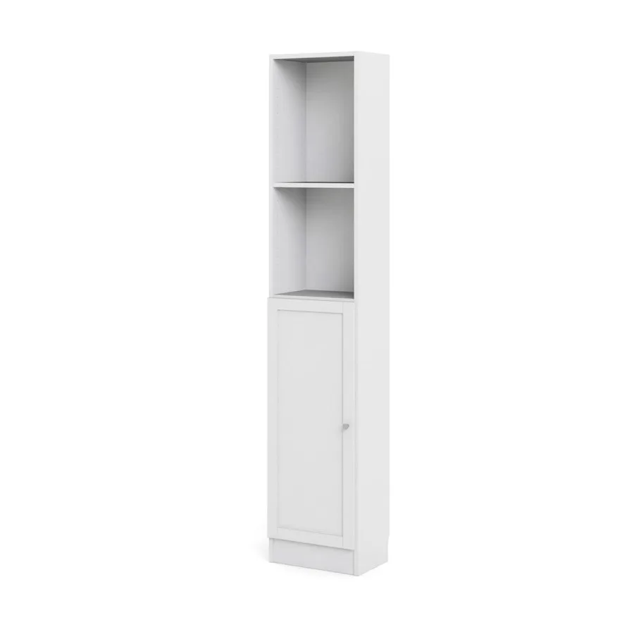 Base Regal 1 Ablage und 1 Tür weiss.