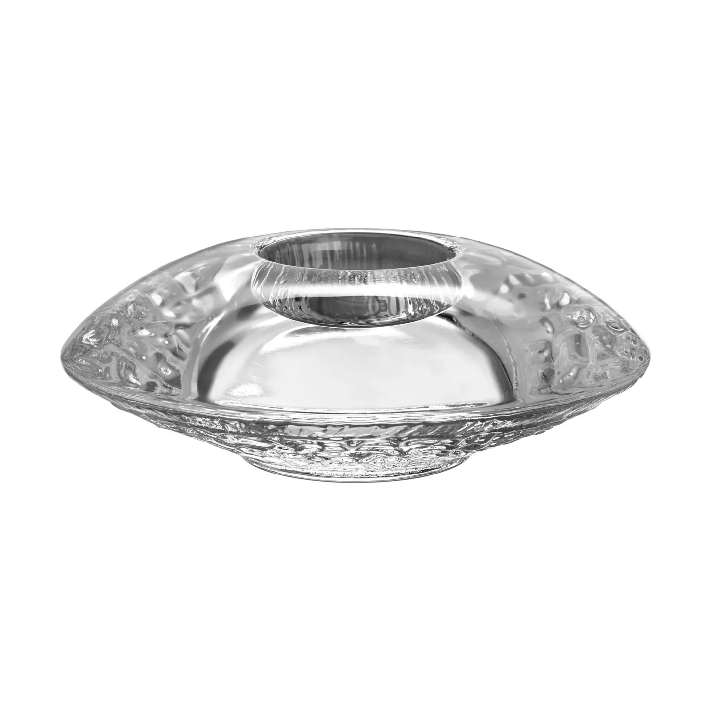 Kosta Boda Discus ljuslykta 140 mm Klar