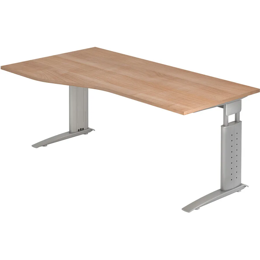 Schreibtisch Office Nussbaum Dekor Holzwerkstoff B 180 T 100 cm