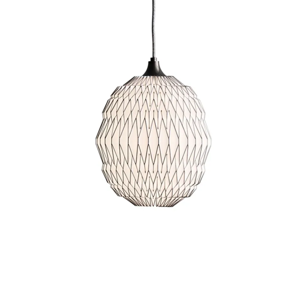 Le Klint Caleo pendel white/bronze, small, stripes