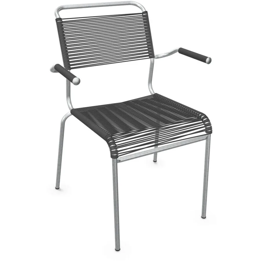 Gartenstuhl Schaffner Säntis anthrazit stapelbar - Material: Kunststoff - Schweizer Möbelhersteller