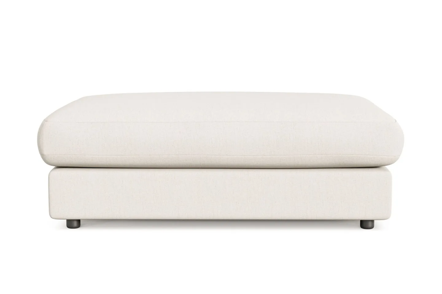 Adelsö by Gynning Rektangulär Fotpall i Tyg - Ljusbeige