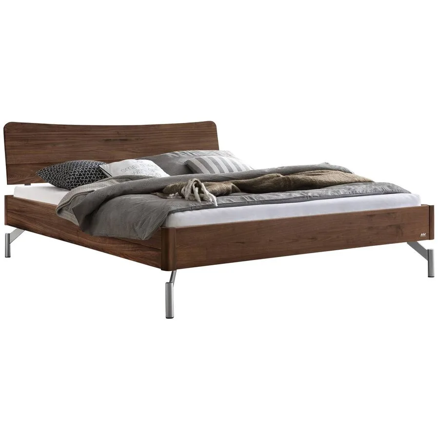 Hasena Bett Castello Natur Nussbaum Massivholz 180 x 210 cm