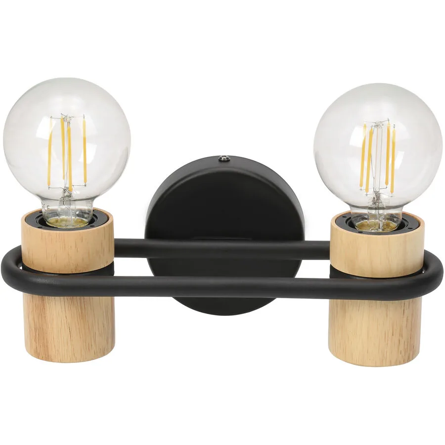 Eglo Wandlampe Chieveley Schwarz Stahl 9 cm