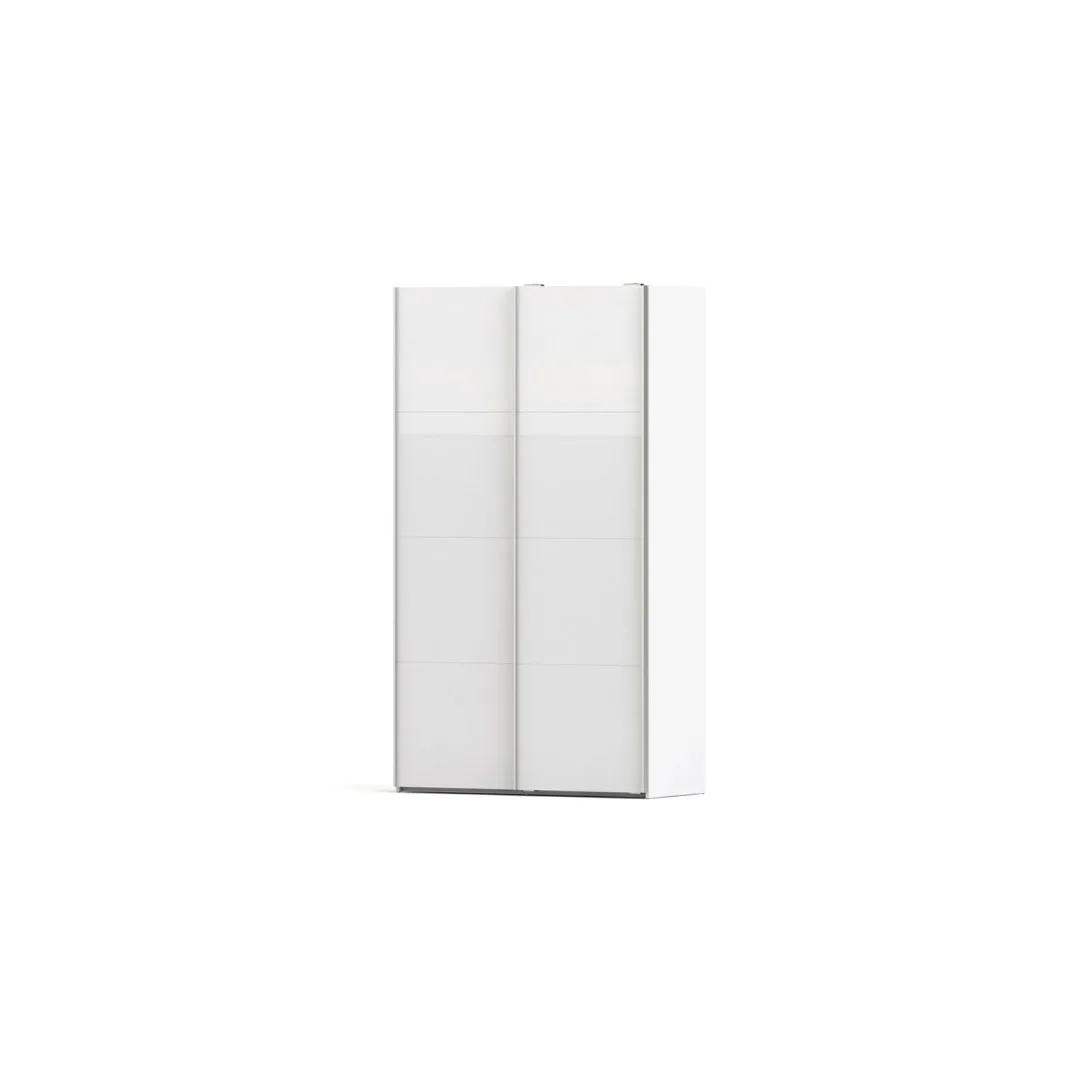 Veto Kleiderschrank A 2 türig H220 cm x B122 cm weiss, weiss hochglanz.