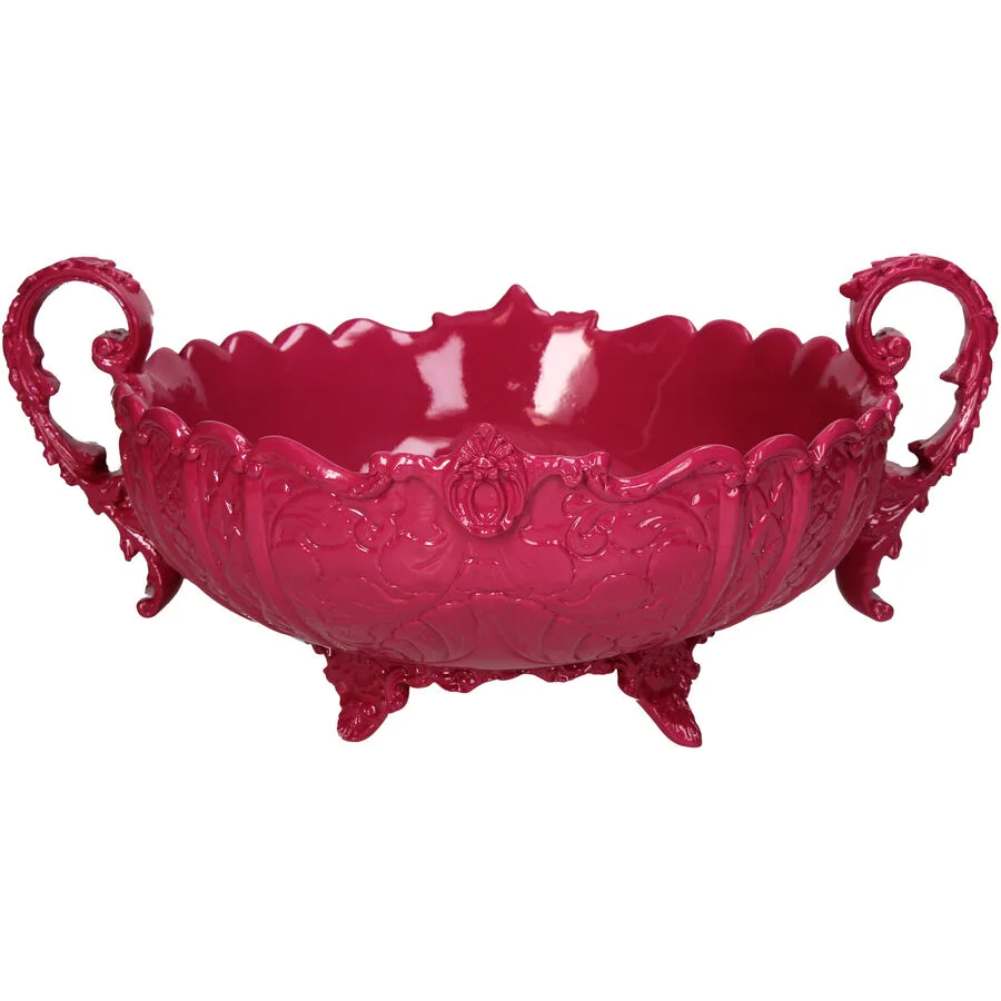 Schale Levend rosa Polyresin H 17 cm