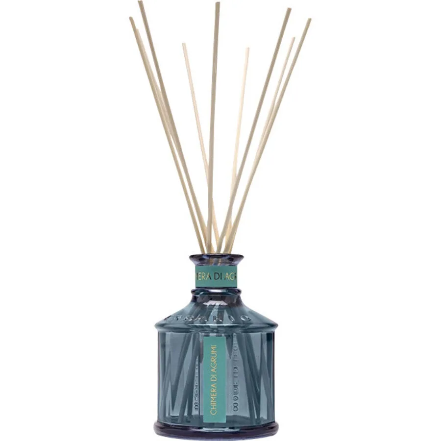 Raumduft Erbario Toscano Blau/Transparent Glas/Schilf 250 ml