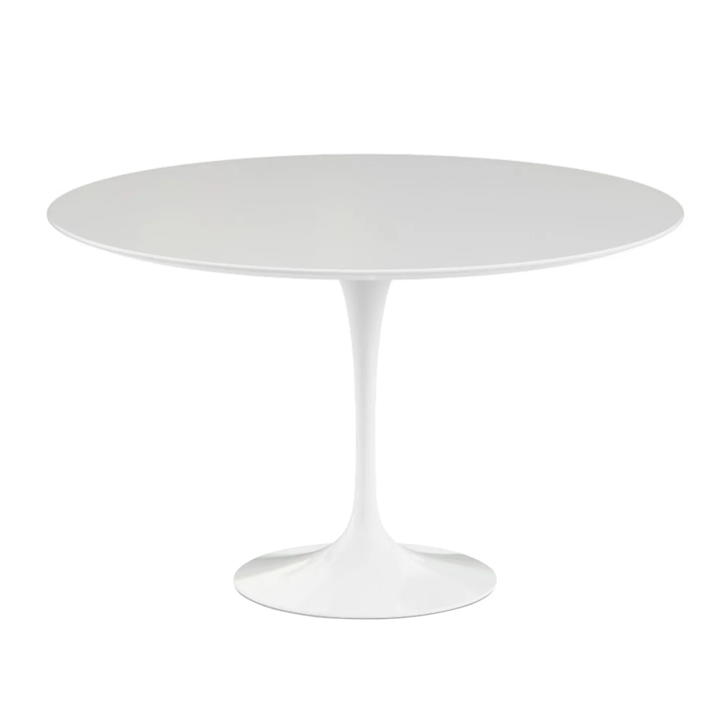 Knoll - Saarinen Round Dining Table, Ø 120 cm, White Laminate Top - Matbord - Eero Saarinen