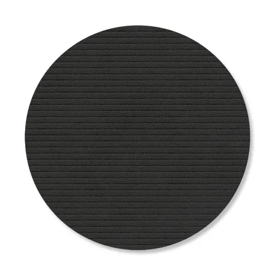 LIND DNA Corduroy Glasuntersetzer Black ink, circle