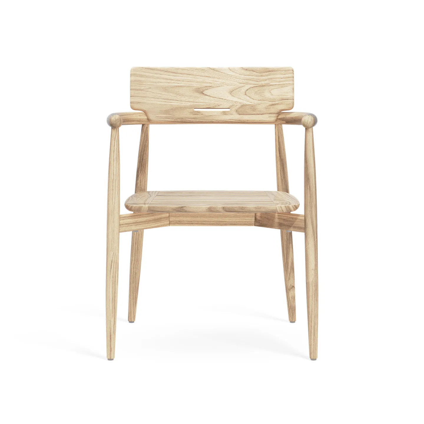 Carl Hansen - E008 Embrace Outdoor Series Chair, Teak - Matstolar utomhus - Träfärgad - Trä