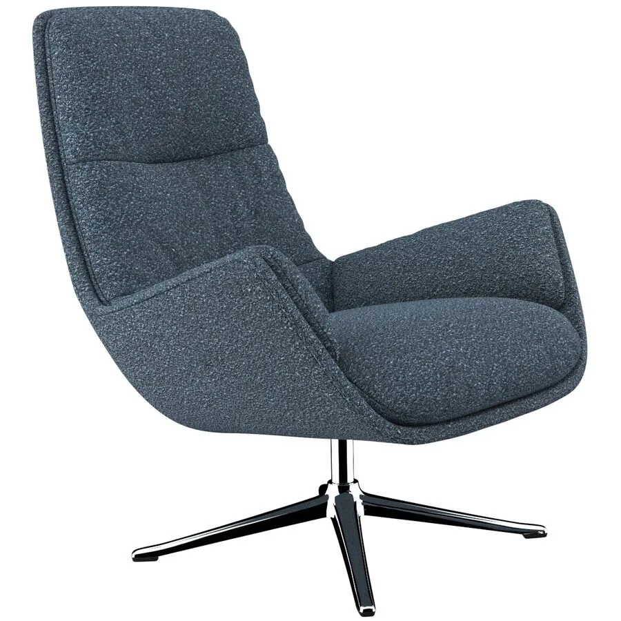 Sessel Halani stahlblau Stoff B 93 T 84 H 95 cm