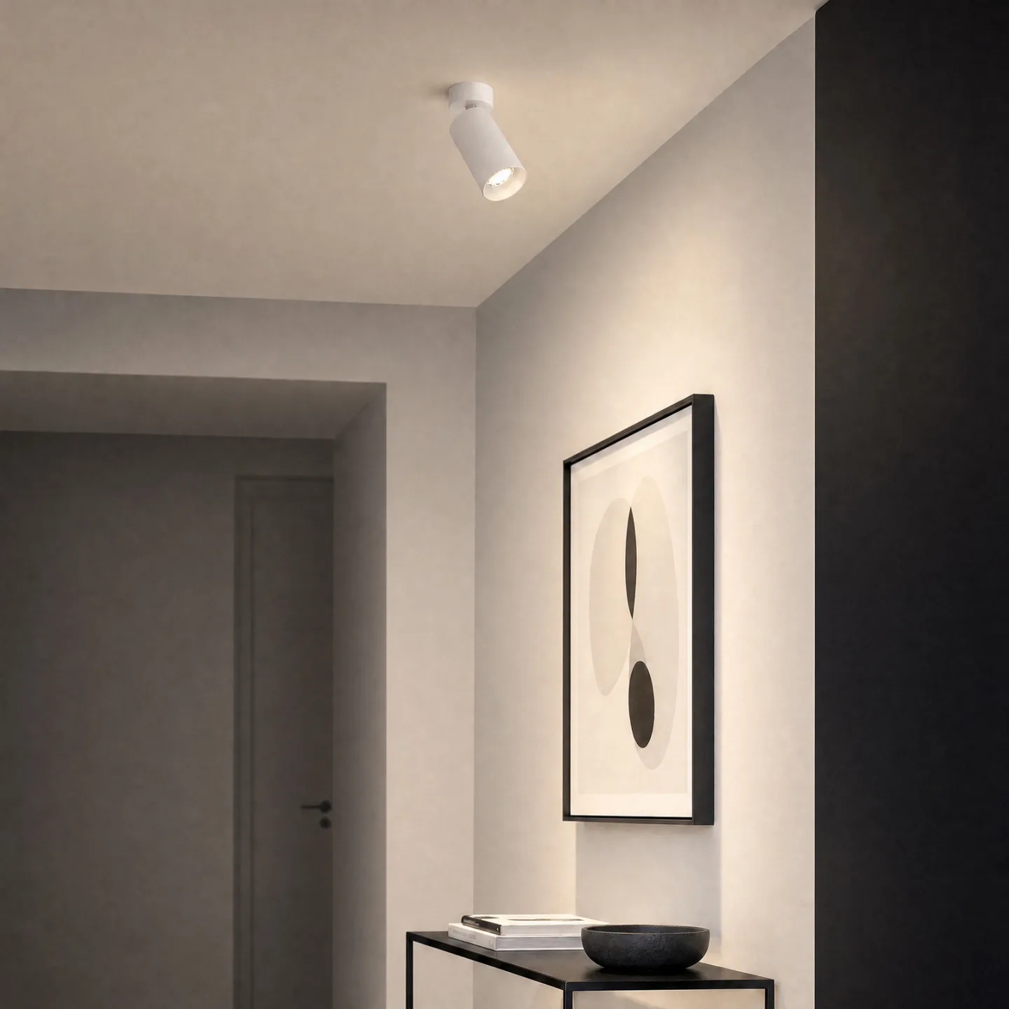 Designline Tube Spot LED Fixed Vit - Antidark - Vardagsrum - Aluminium