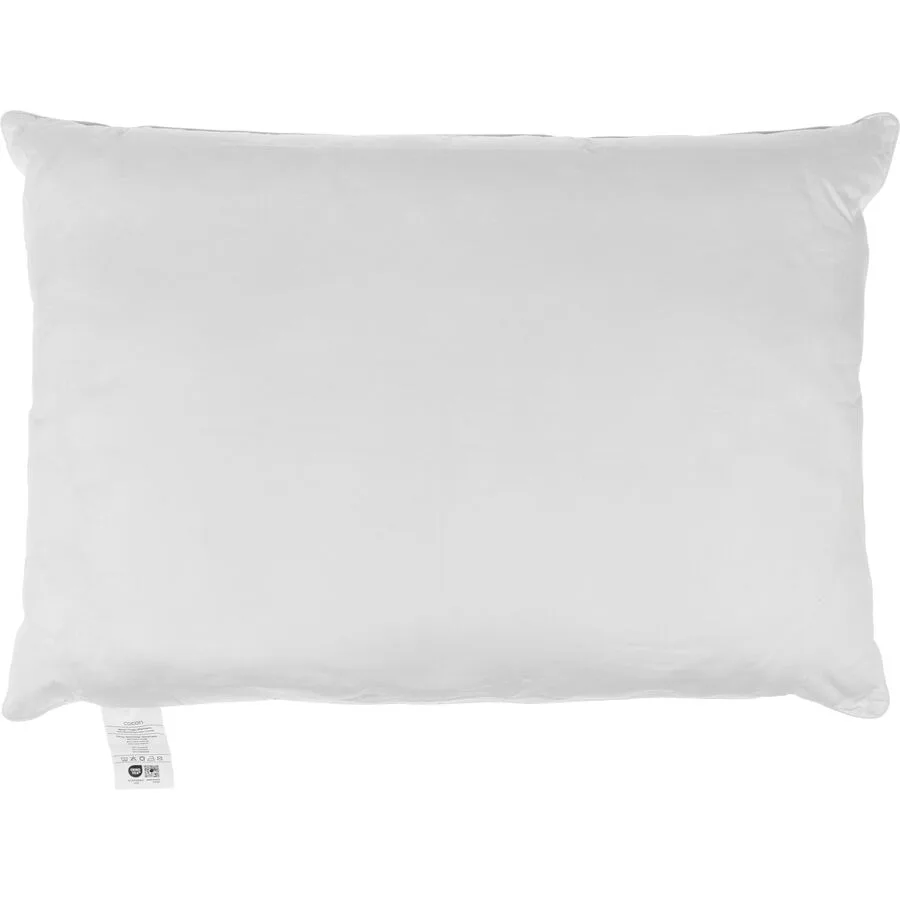 Kissen COCON Weiss Baumwolle/Wolle/Polyester 50 x 70 cm - Material: Baumwolle/Merinowolle