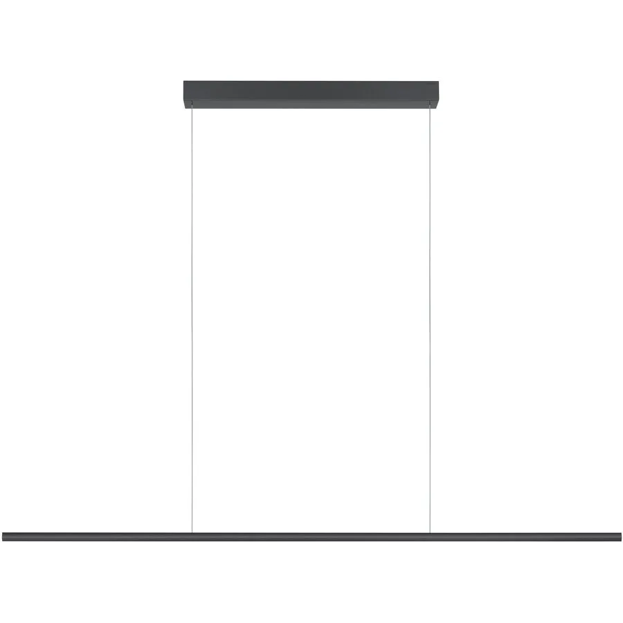 Designer-Pendellampe Bankamp Hexagon anthrazit 150 cm - Farbe: Anthrazit eloxiert - LED - Lichtfarbe: Extra warmweiss - Material: Aluminium/Stahl -