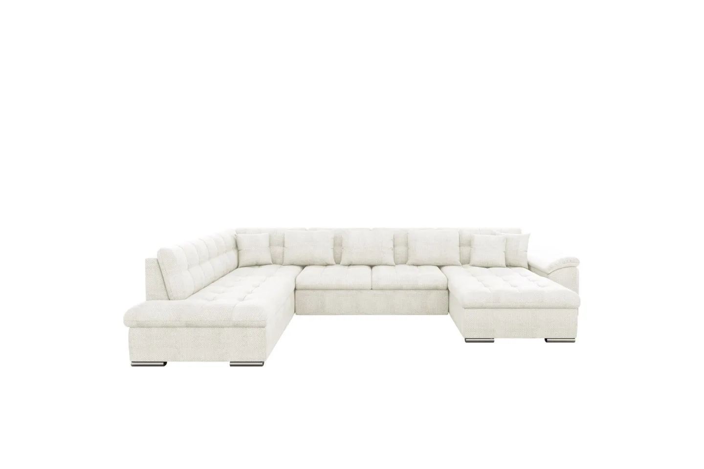 Dynir Soffa med Divan och Schäslong 4-sits - Vit