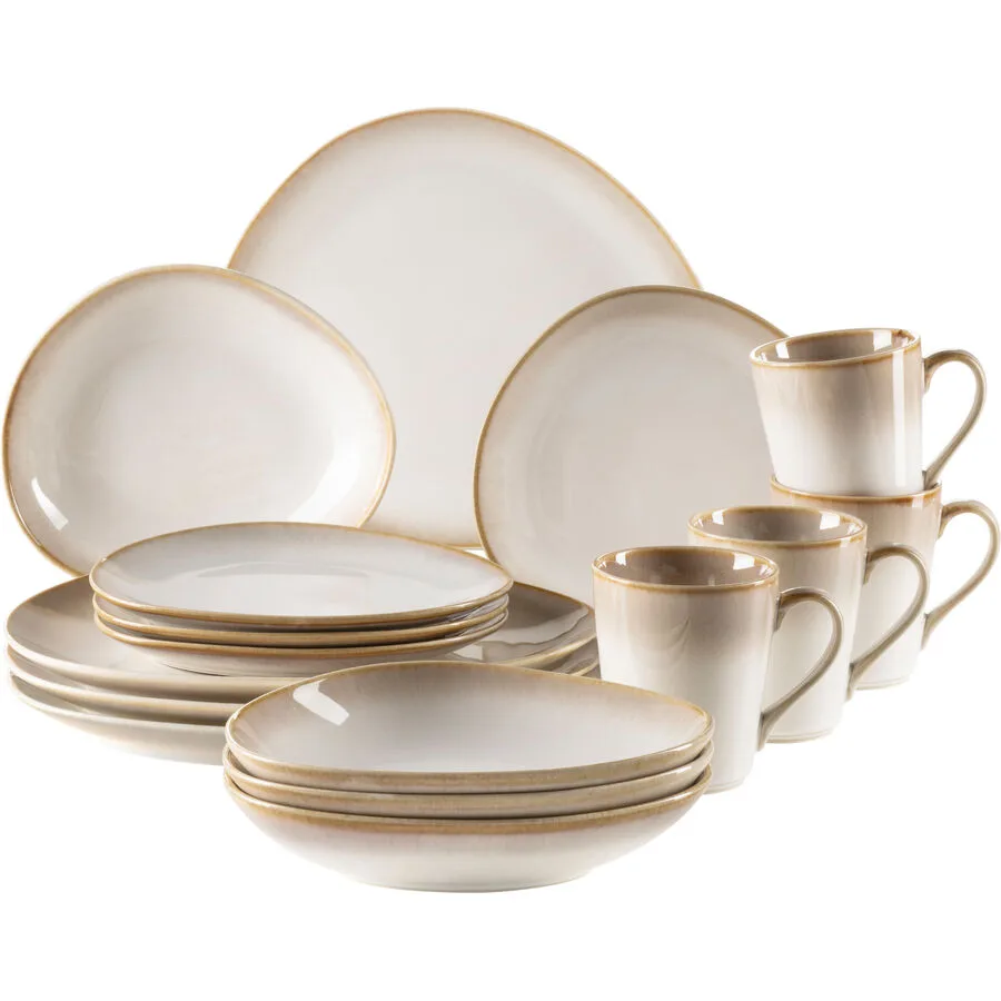 MÄSER Geschirr-Set La Sinfonia Beige Steinzeug
