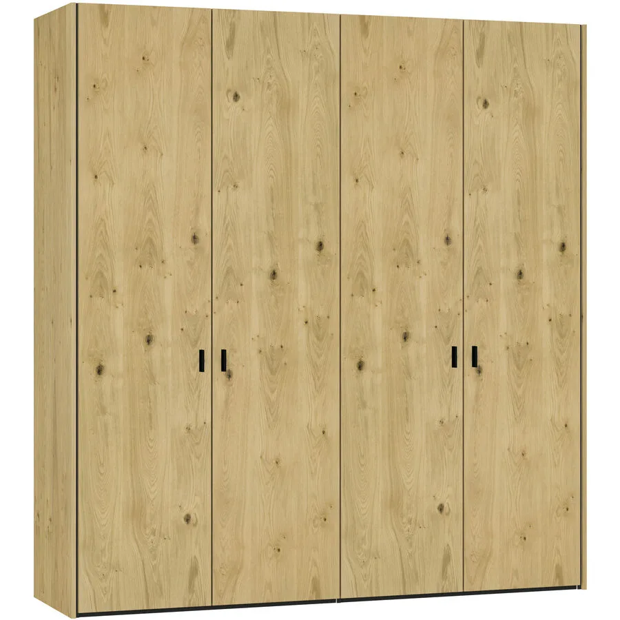 Kleiderschrank Arena Drehtüren eiche Holzwerkstoff B 202.5 cm - Schweizer Möbelhersteller