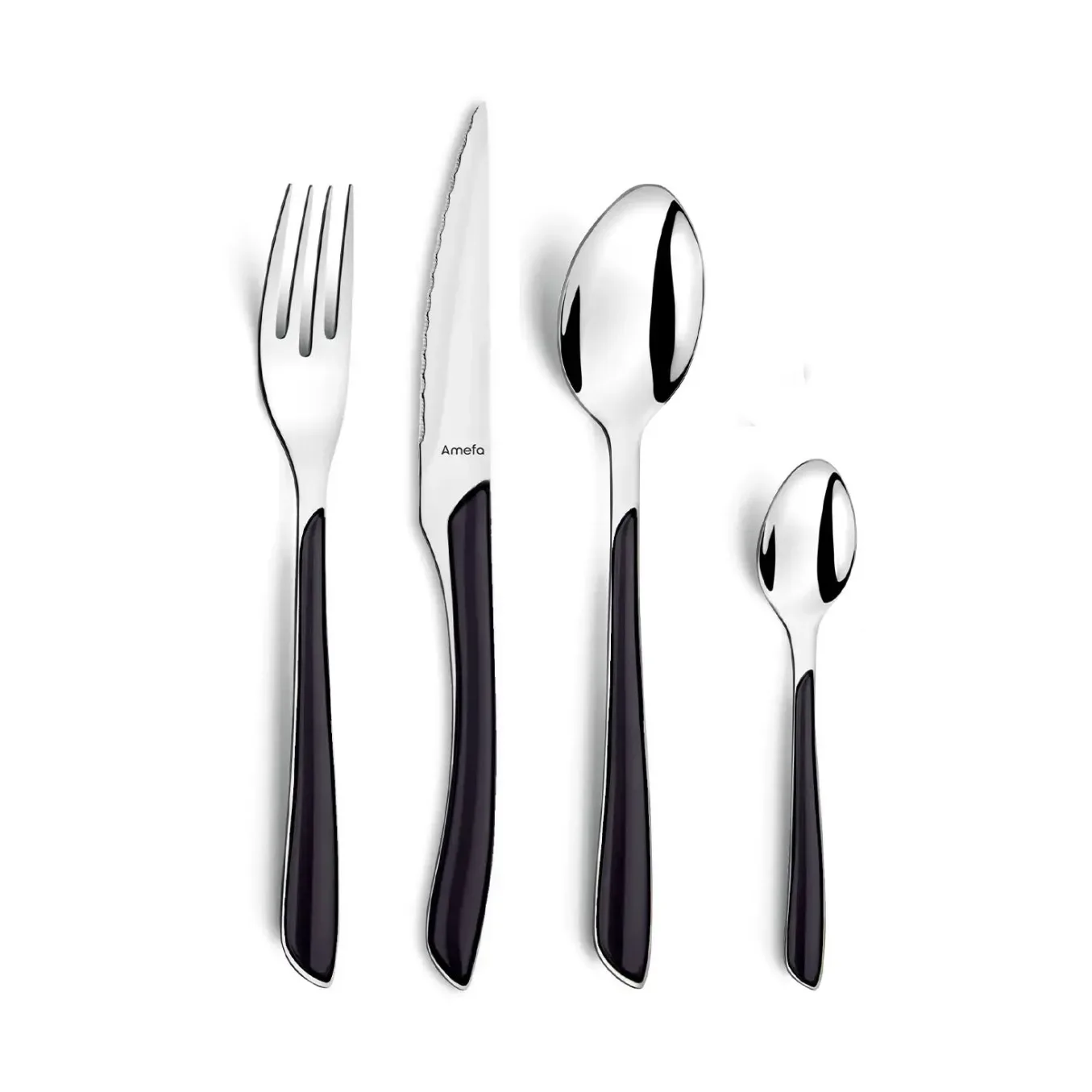Amefa Eclat Besteckset 16 Teile Schwarz