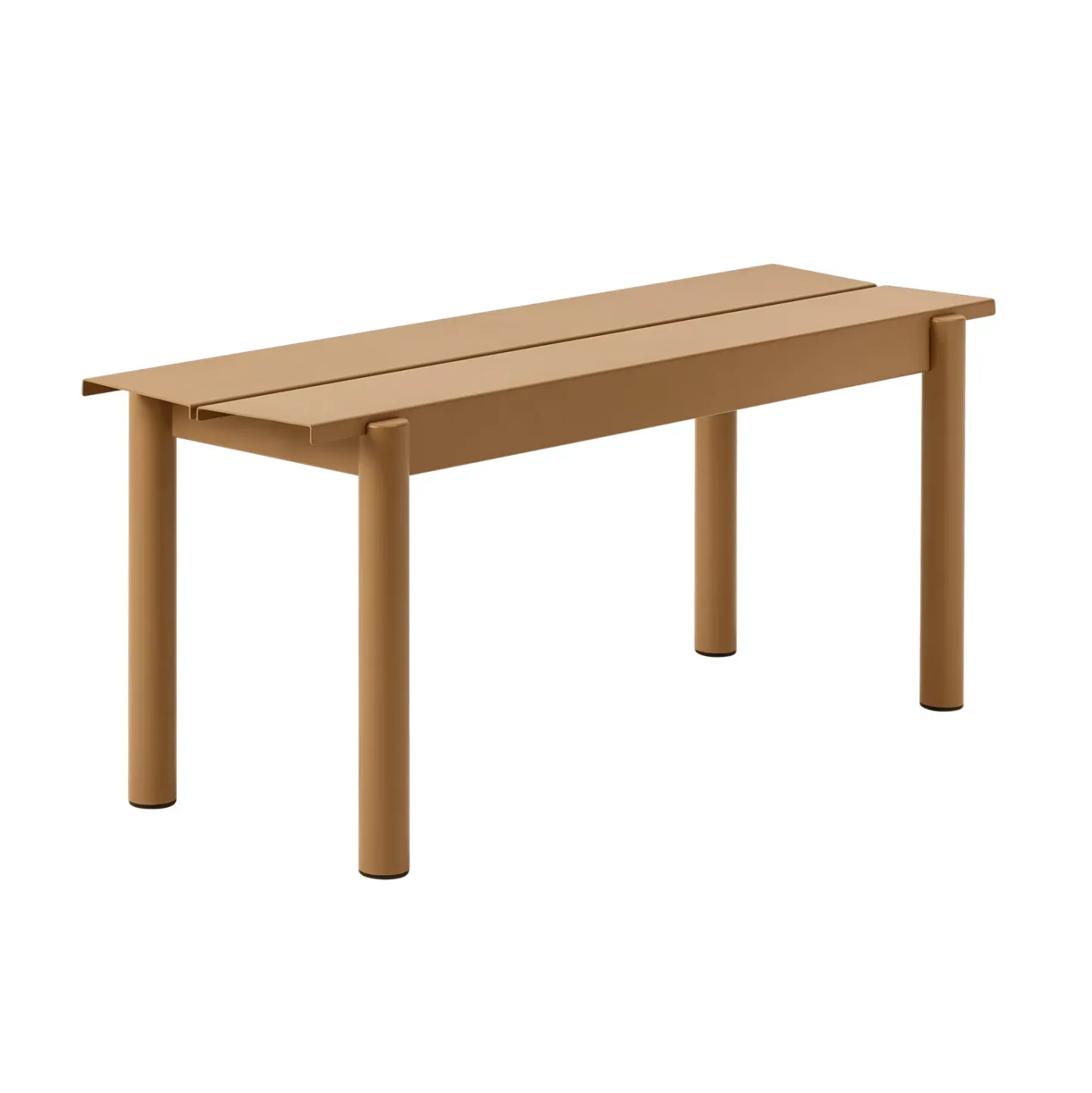 Muuto Linear steel bench bänk 110x34 cm Burnt orange