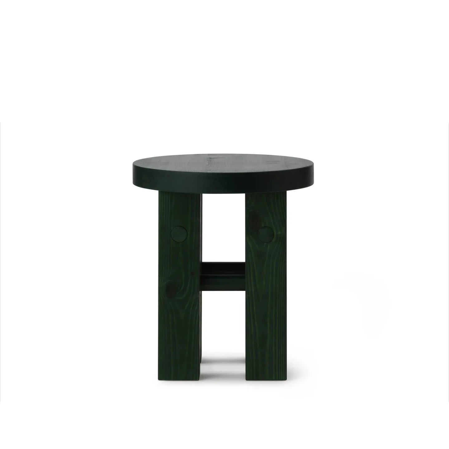 Normann Copenhagen - Fyr Stool - Dark Green - Pallar - Yuchen Wu - Grön - Trä