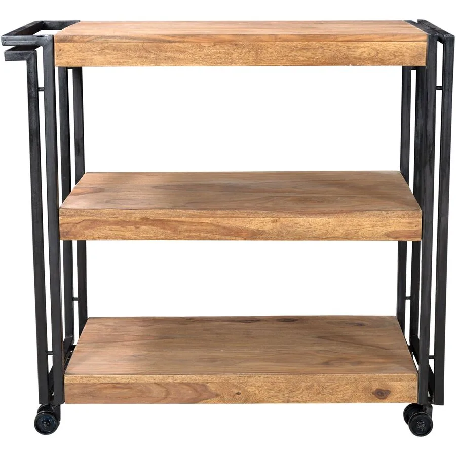 Servierwagen Ecuador natur Holz B 80 T 35 H 80 cm