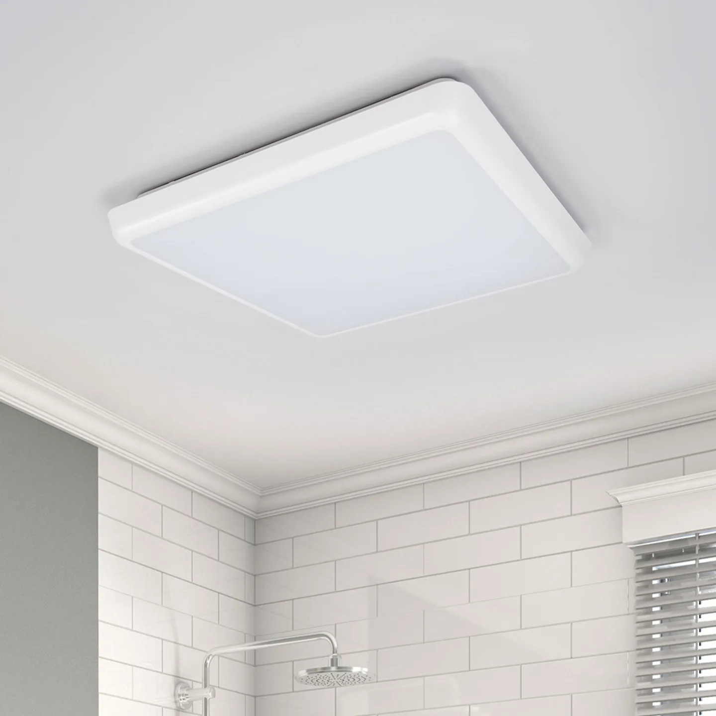 Augustin Square 30 Taklampe White - Arcchio - Bad - Moderne - Plast - Kantet