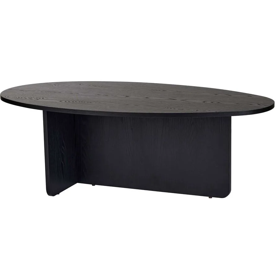 Salontisch Georis Schwarz in Holzoptik 100% Melaminbeschichtete Kiefer B 120 T 65 cm