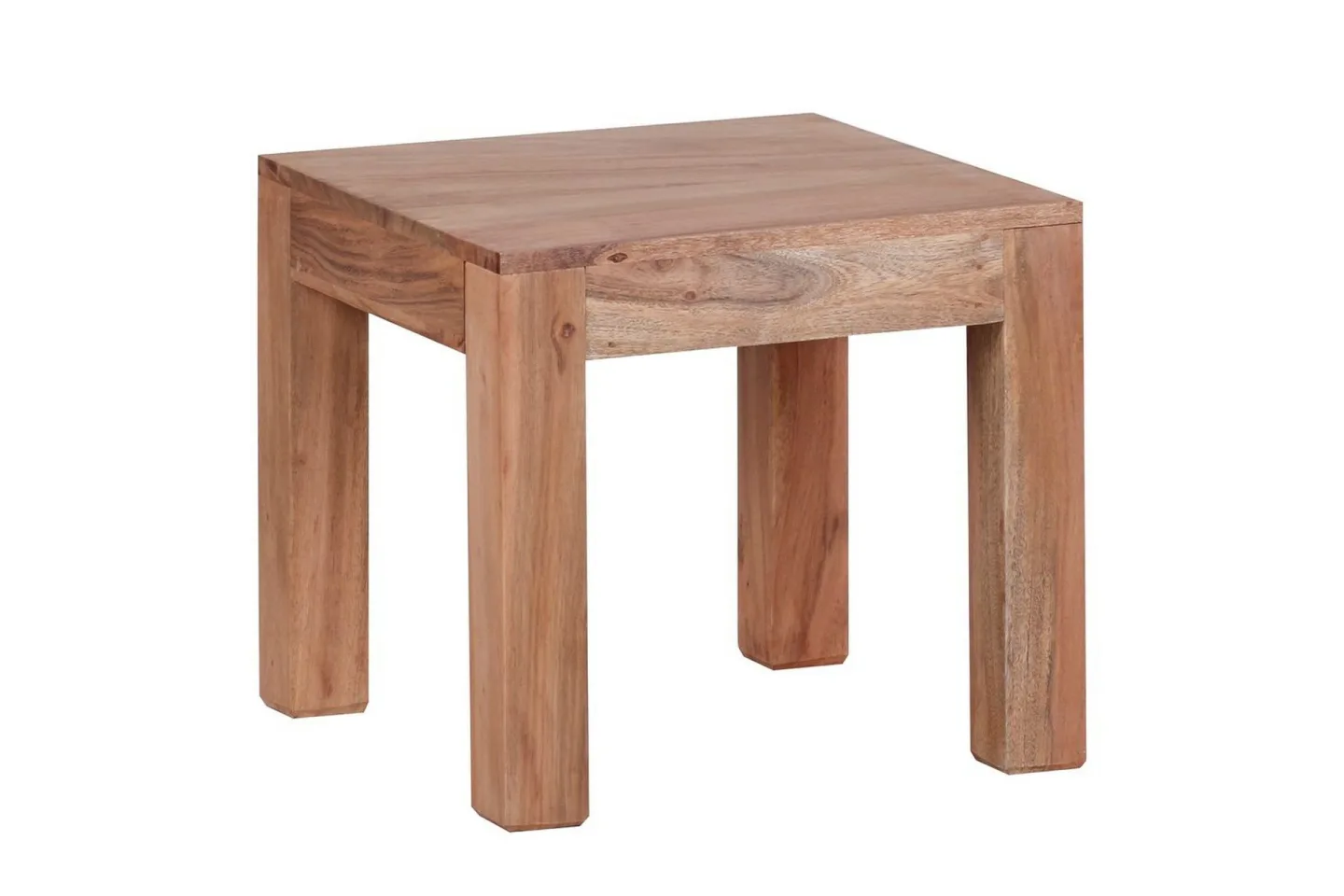 Soffbord Wohnling Massivt trä Lantstil Klassisk Handgjord 45x45 cm, Akacia - 45x45 cm, Akacia