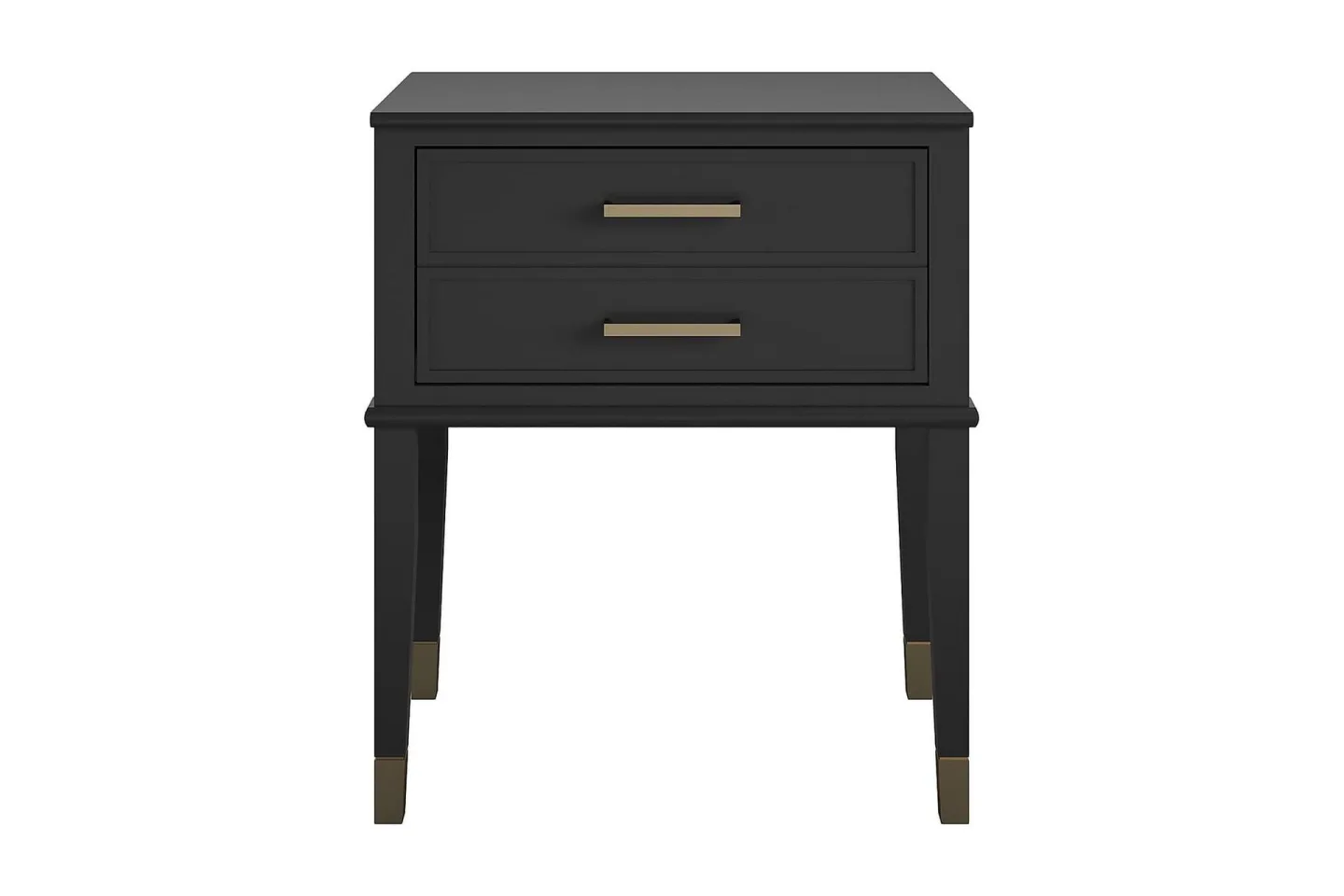 Westerleigh Sidobord 60 cm Svart/Guld -