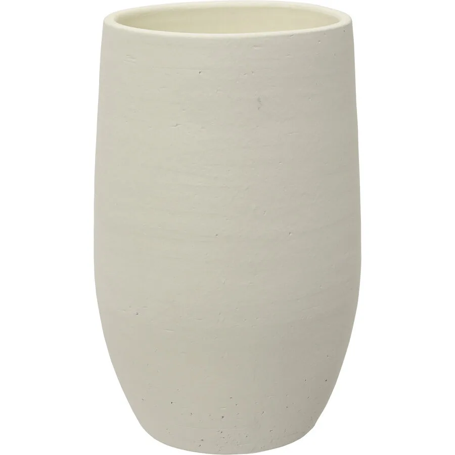 Vase Reduced weiss Terracotta D 22 H 40 cm