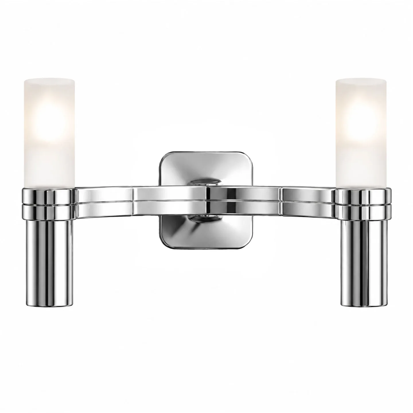Nemo Lighting - Crown 2 vägglampa polerad aluminium - Vägglampor - Jehs + Laub - Silver - Glas/Metall