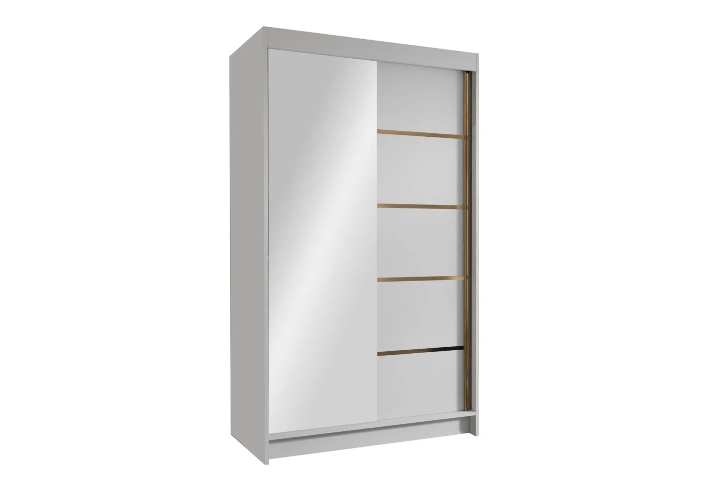 Narbonne Garderob med Spegel 100x200 cm - Vit