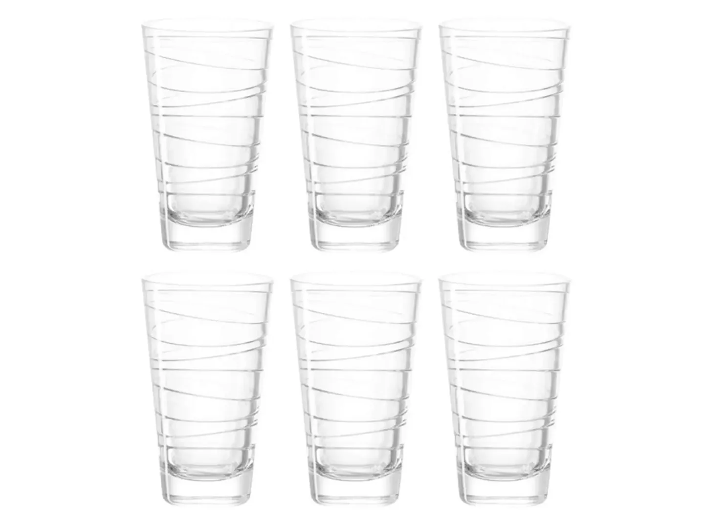Alltron Trinkglas Vario Struttura 2.8 Dl, 6 Stück Transparent | Schubiger Möbel