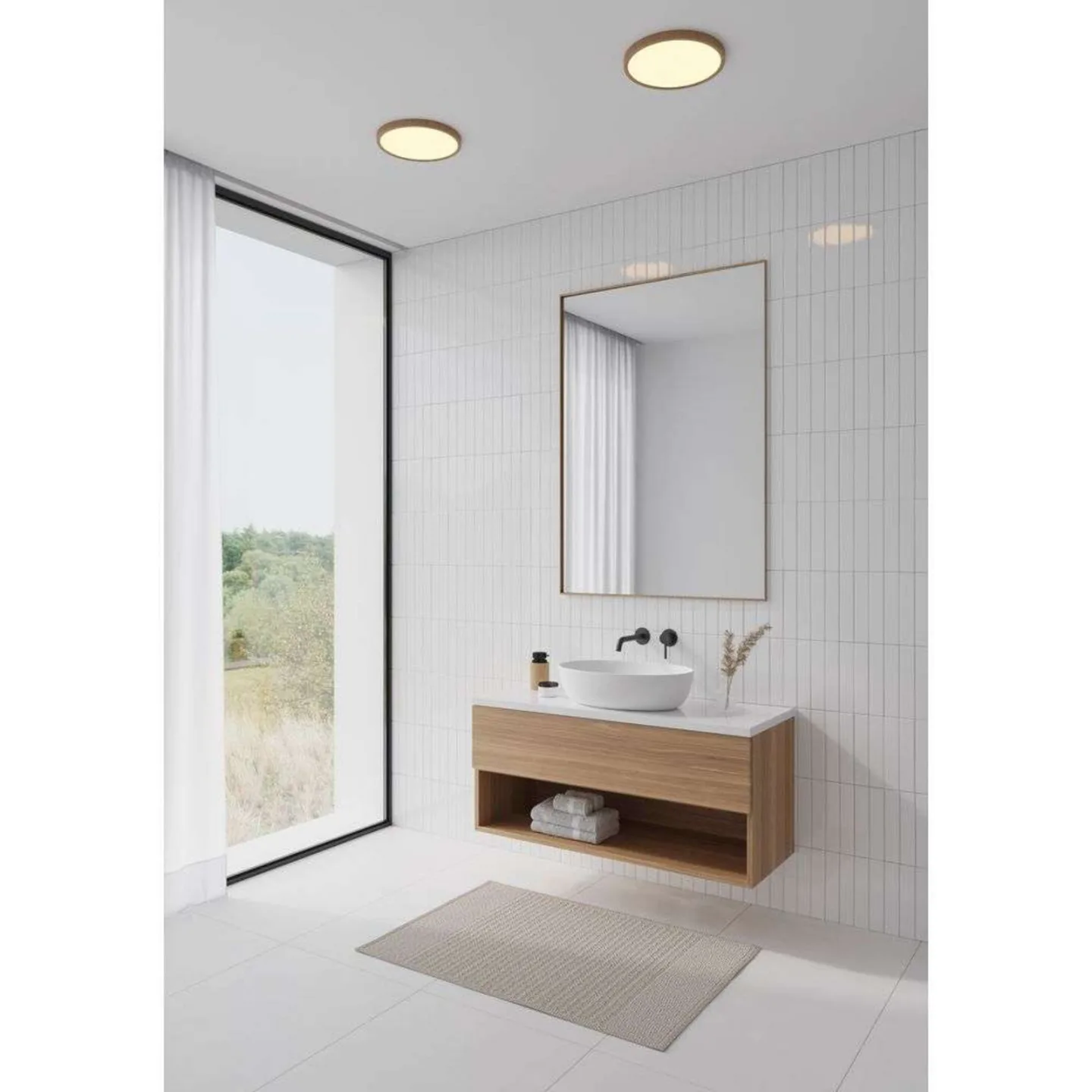 Oja 29 Deckenleuchte IP54 2700K Dim Wood - Nordlux - Wohnzimmer - Kunststoff