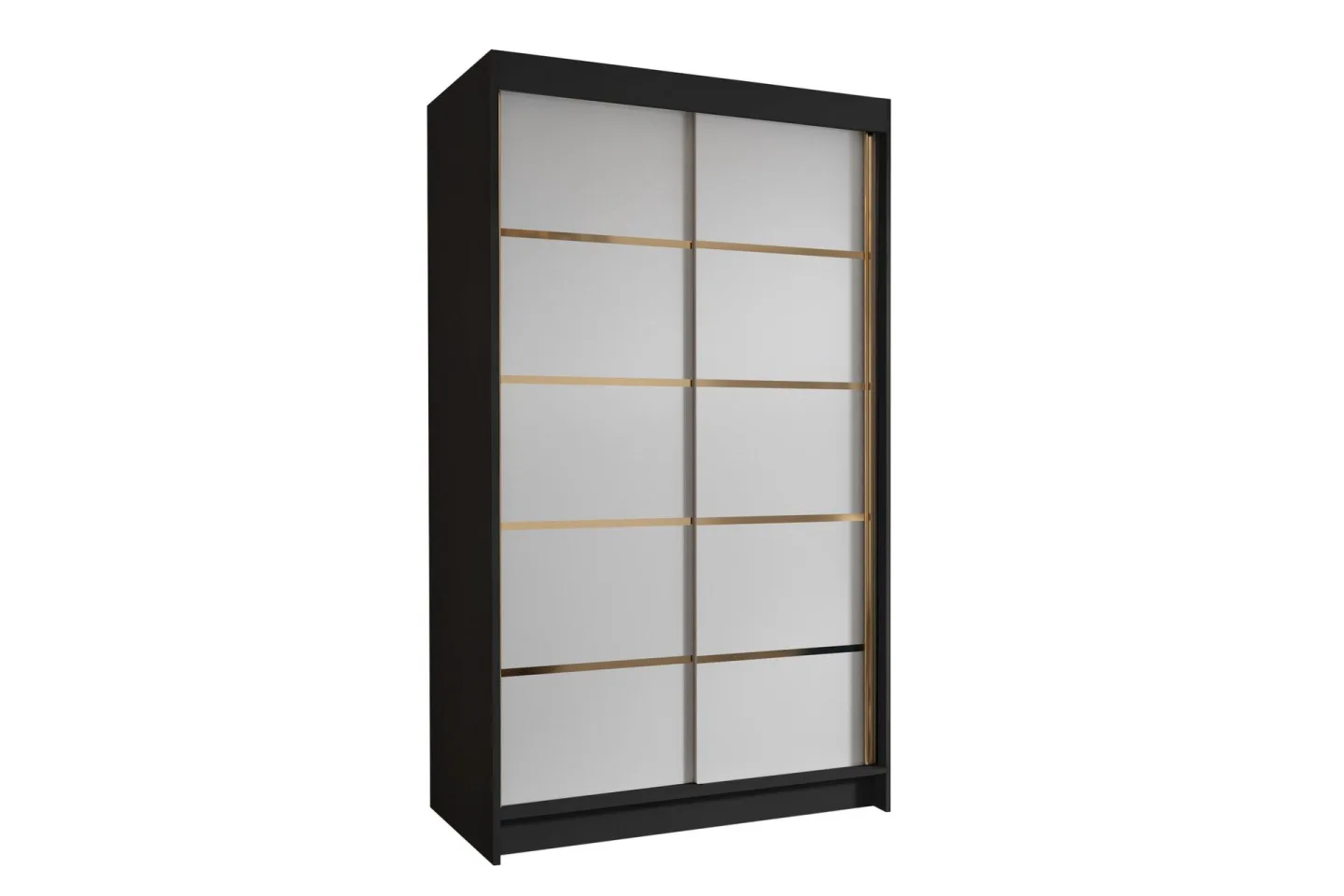 Narbonne Garderob 100x200 cm - Vit/Svart