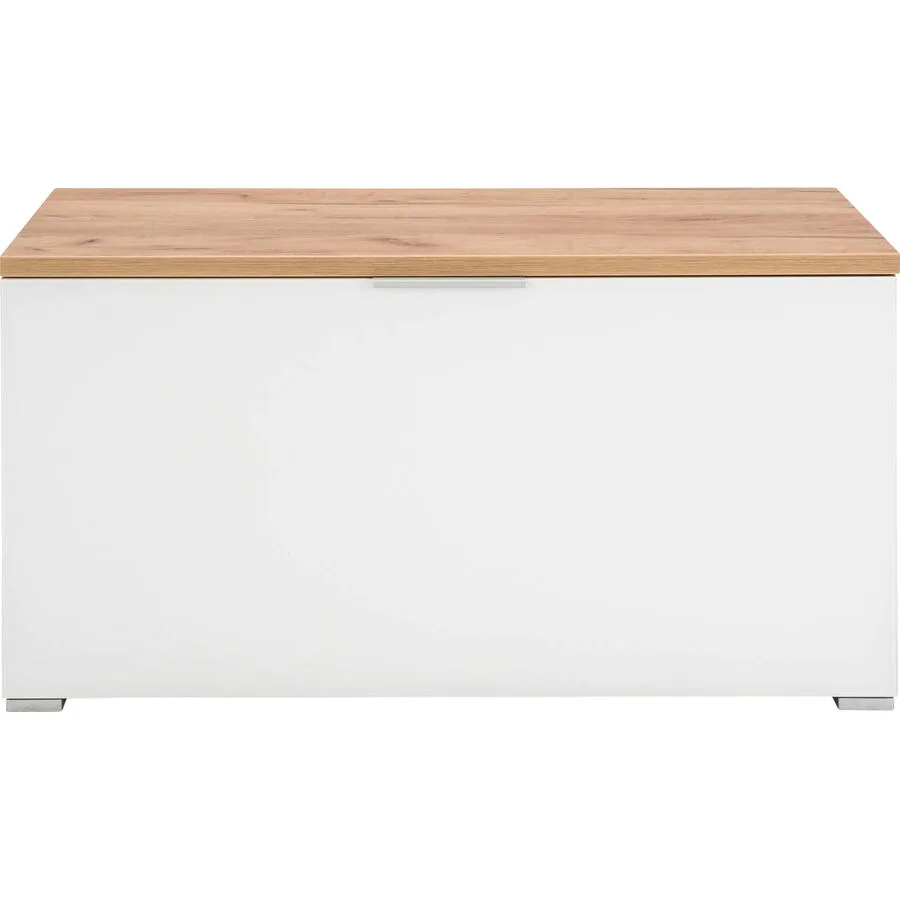 Schuhschrank Tasso weiss Holzwerkstoff/Glas B 89 H 47 cm