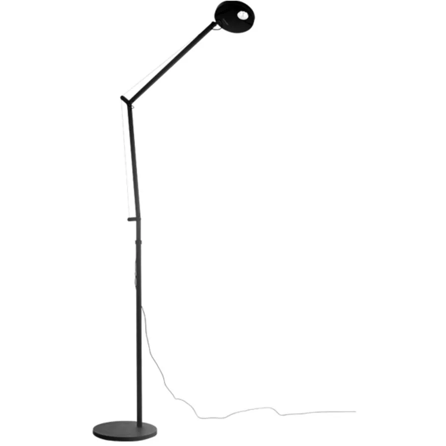 Designer-Leselampe Artemide Demetra H 100 cm - Farbe: alluminium/grau - Material: Metall - LED - Lichtfarbe: Warmweiss - LED Energiesparlampen