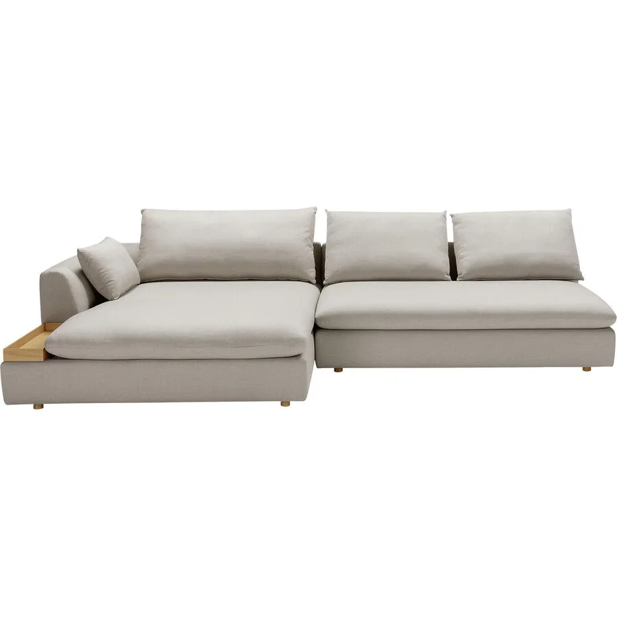 Ecksofa Milou Beige Stoff 312 cm 165 cm - Möbel Konfigurator: Traummöbel individuell zusammenstellen