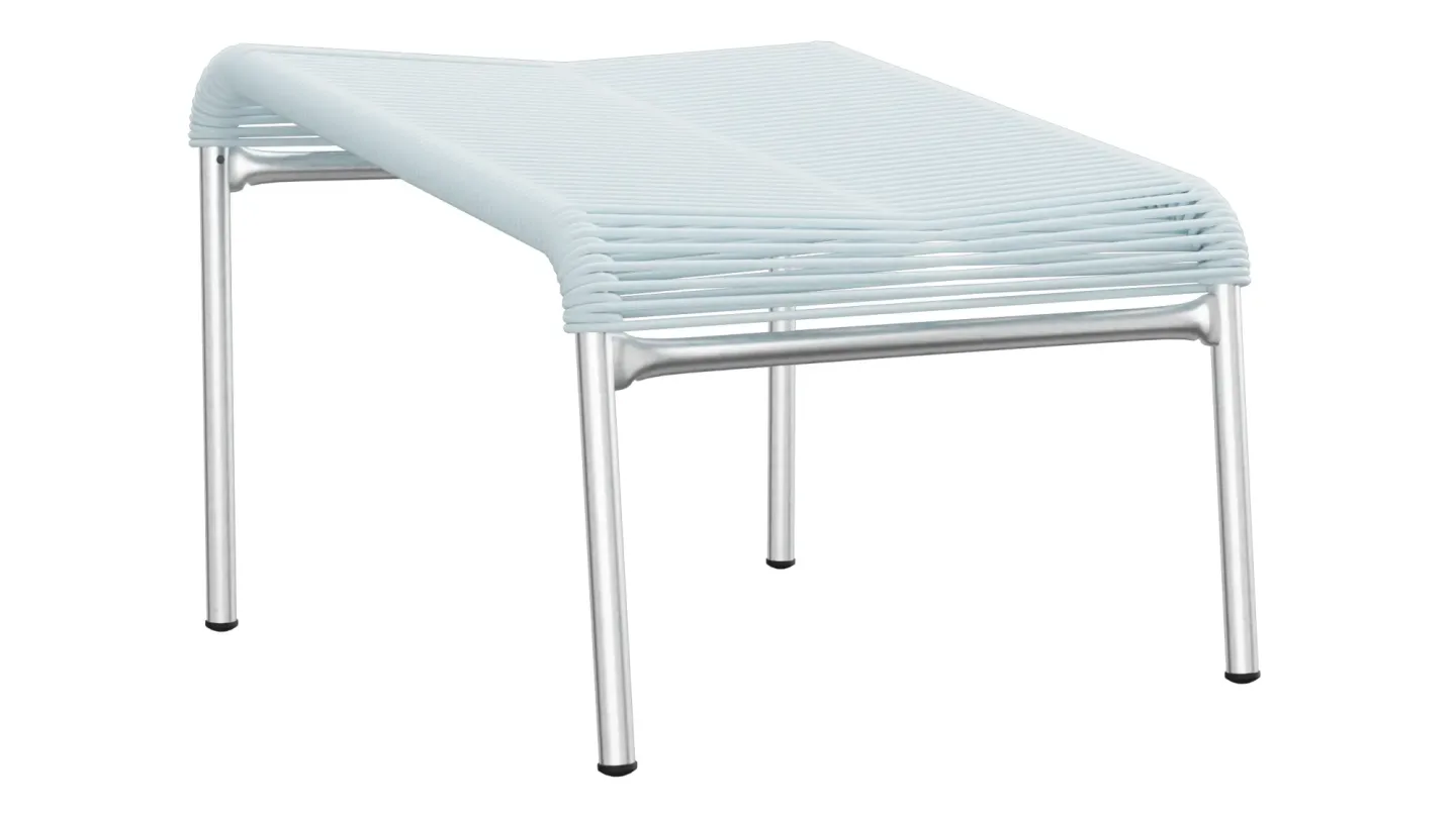 Schaffner Spaghetti-Fuss-Hocker Säntis Feuerverzinkt Blau | Schubiger Möbel