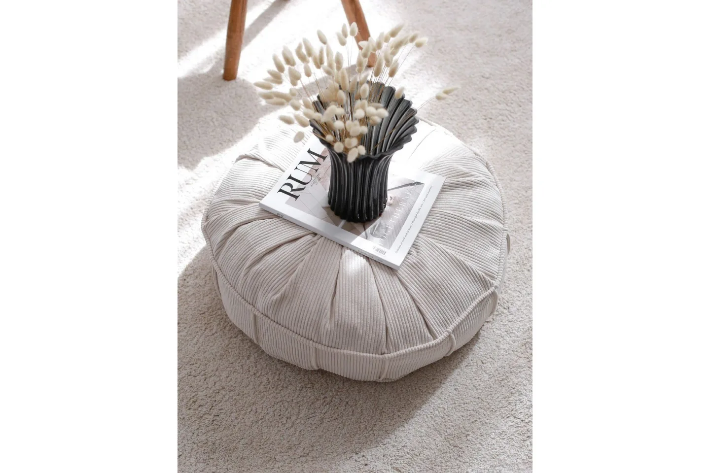Nanhe Sittpuff 60 cm - Ljusgrå