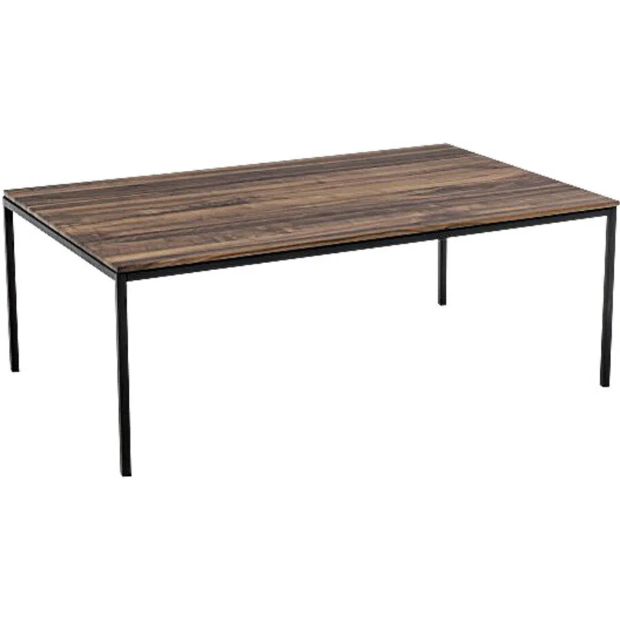 Salontisch Küssnacht natur, schwarz Holz, Metall Massivholz B 110 T 70 cm