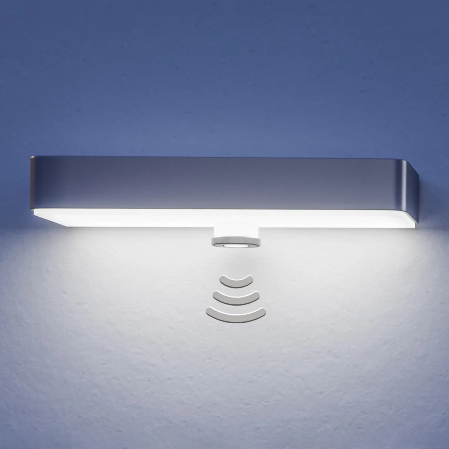 XSolar SOL-O S LED-Außenwandlampe Sensor anthrazit - STEINEL - Modern - Kunststoff - Einflammig