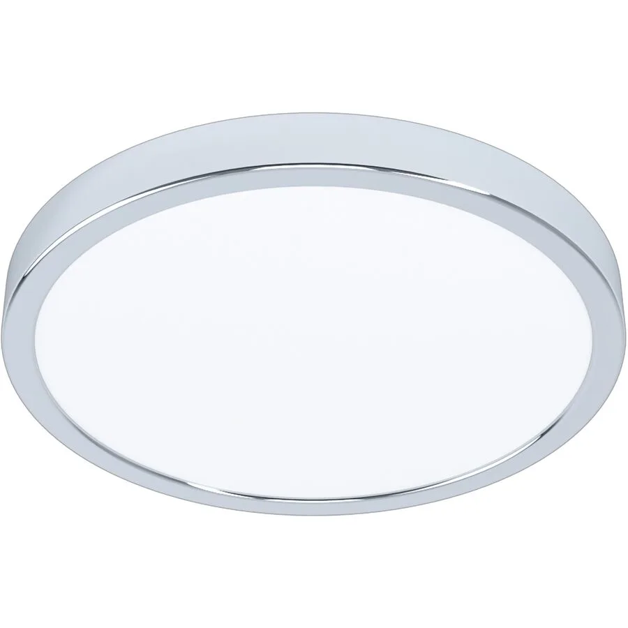 Eglo Deckenlampe Fueva 5 Weiss/Grau Stahl/Kunststoff 28.5 cm 2.8 cm - Farbe: weiss/chrom - LED - Lichtfarbe: Warmweiss - Material: Kunststoff/Stahl -