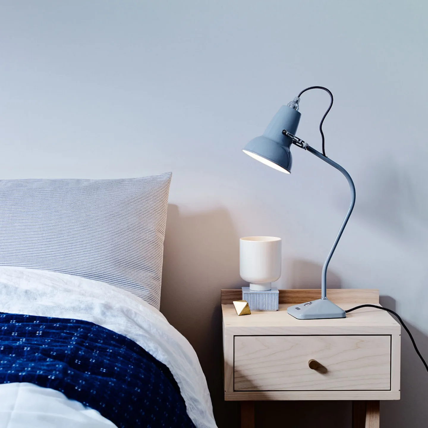 Original 1227 Mini Tischleuchte Dove Grey - Anglepoise Original 1227 Mini Table - Arbeitszimmer / Büro - Industrielles Design - Metall - Einflammig