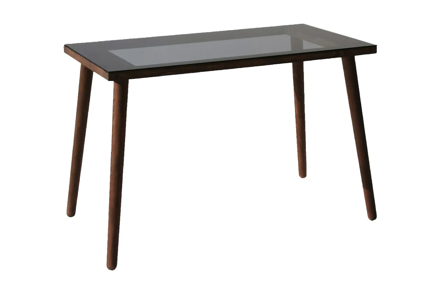 Sabani Skrivbord 110 cm - Glas/Valnötsbrun
