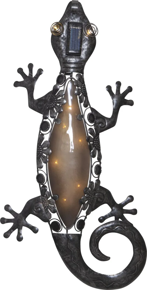 Star Trading - Gecko - Solcellslampa - Svart