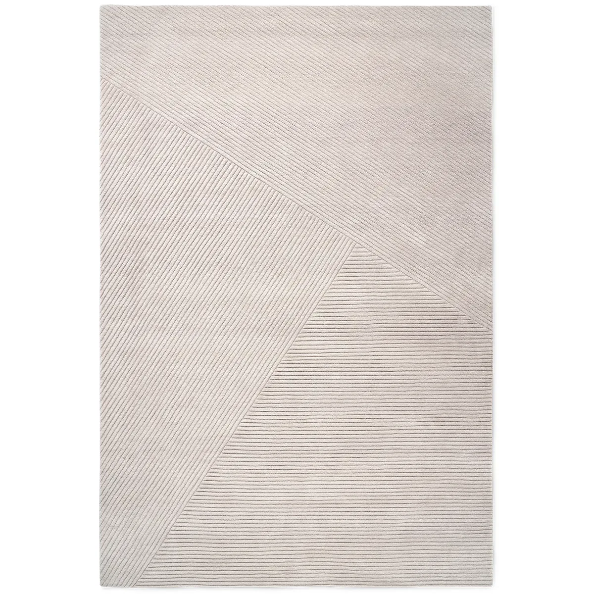 Northern Row Teppich groß 200 x 300cm Hellgrau